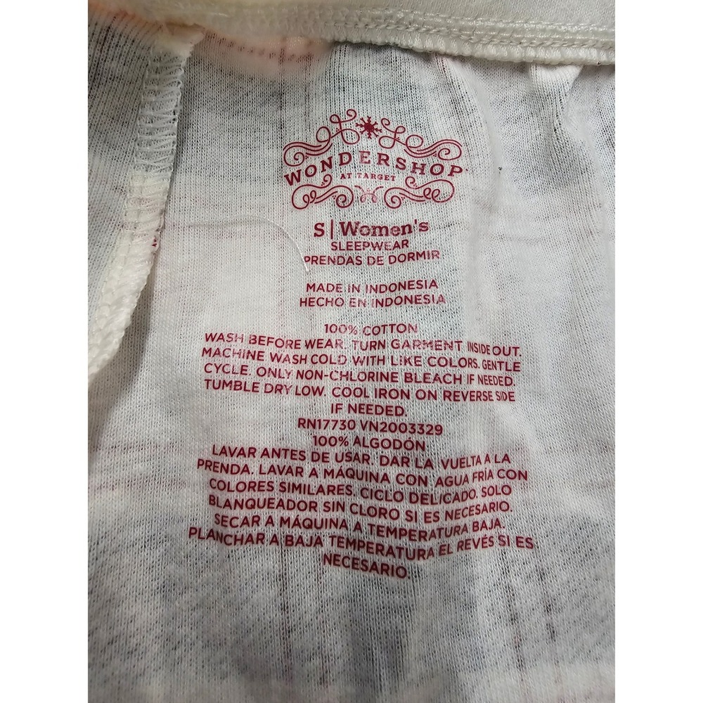 Wondershop Target Womens Cream Plaid Pajama Pants Green Red Holiday Small NEW‎ - Picture 5 of 6